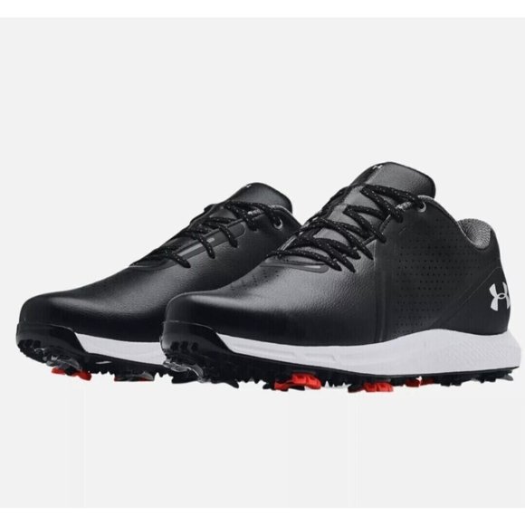UNDER ARMOUR CHARGED DRAW RST BLACK GOLF SHOES MEN'S SIZES NEW WITHOUT BOX !